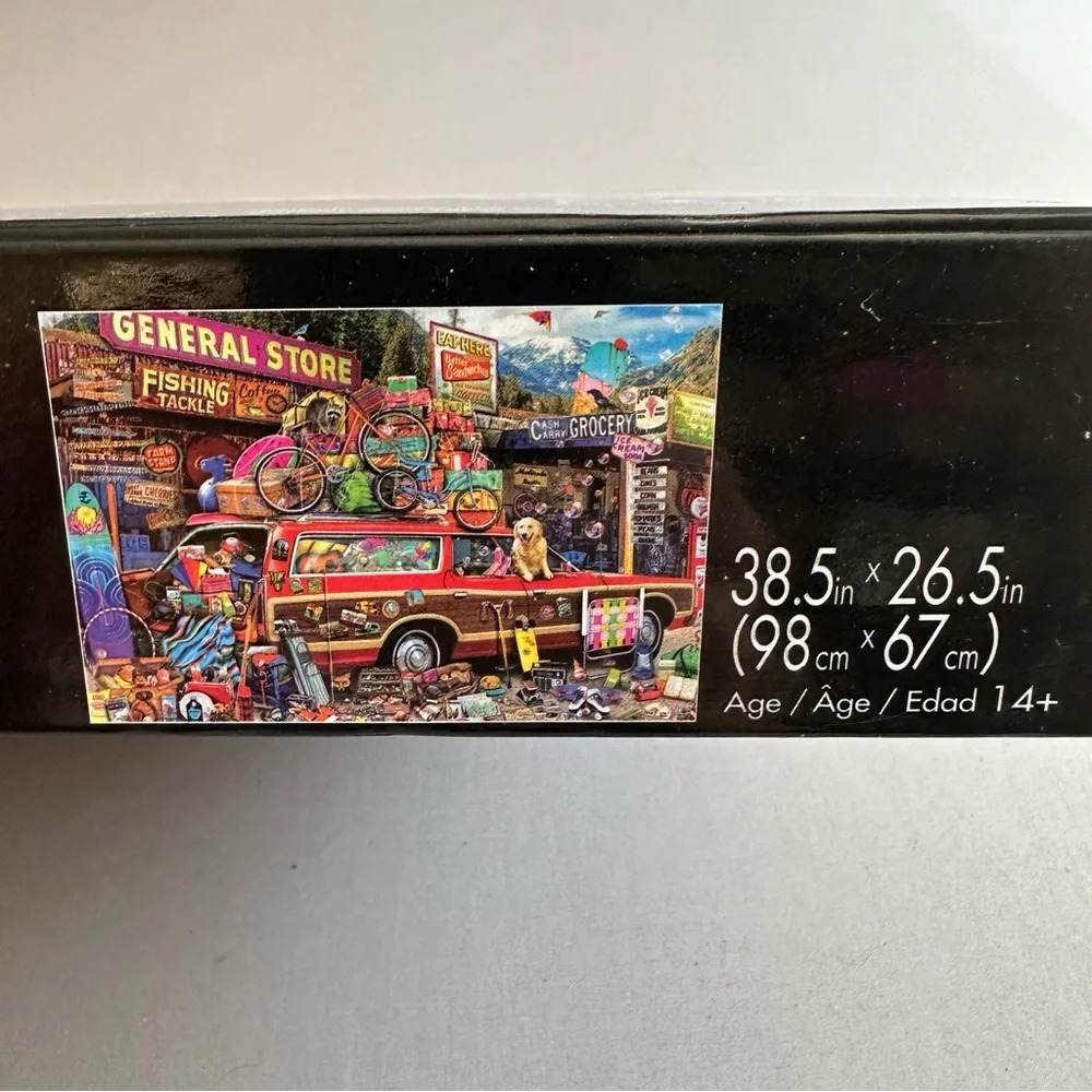 BUFFALO 2000pc Aimee Stewart Family Vacation fun and colorful puzzle.